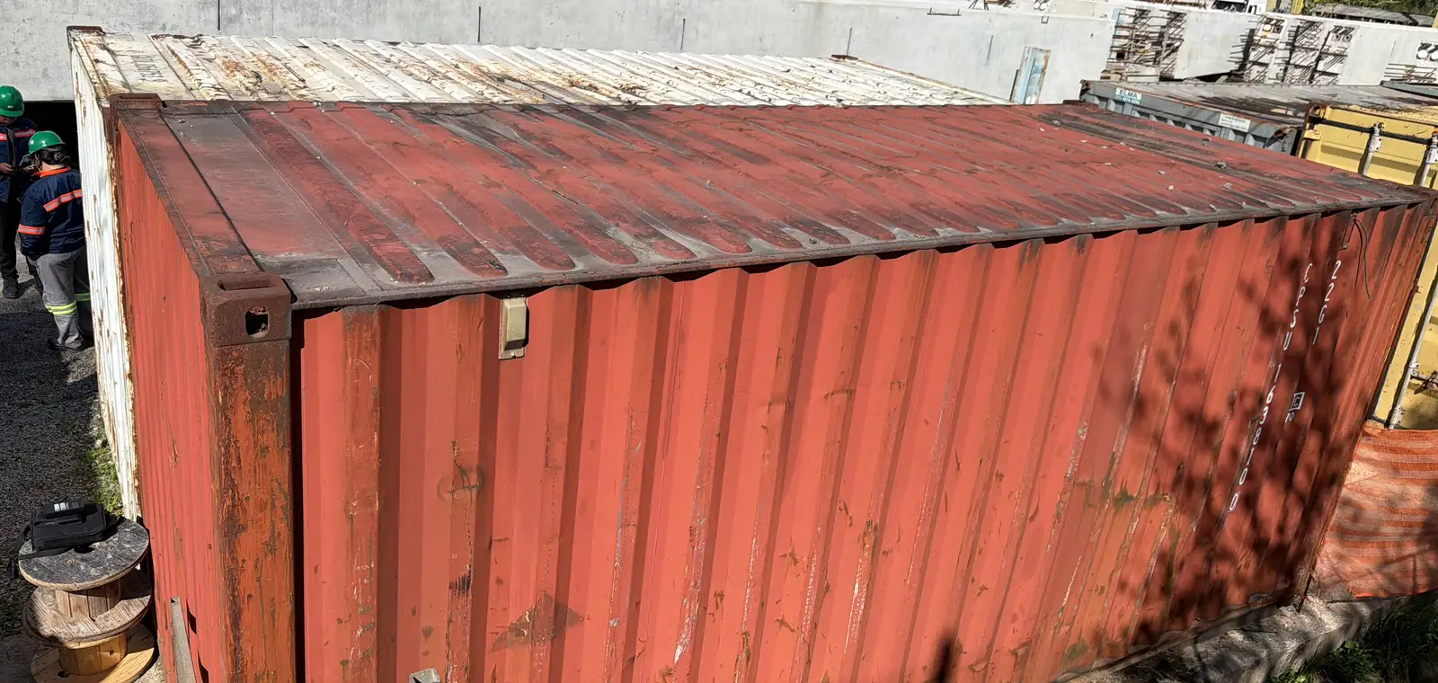 Container avaliado para laudo de habitabilidade